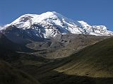 Ecuador Chimborazo 02-01 Estrella del Chimborazo Chimborazo Four Summits Chimborazo, located 150km south-southwest of Quito, is the highest mountain in Ecuador at 6310m. From left to right are four of the five summits of Chimborazo - Ventimilla (6267m), Whymper (6310m, Main), Politecnico (5820m, Central) and Nicolas Martinez (5570m, Eastern).